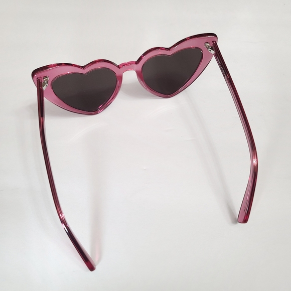 Saint Laurent | SL 181 LouLou Pink Heart Designer Sunglasses - Picture 5 of 12